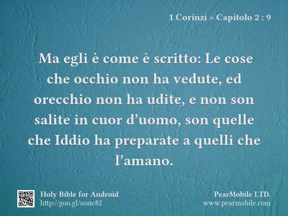 1 Corinzi, Capitolo 2:9